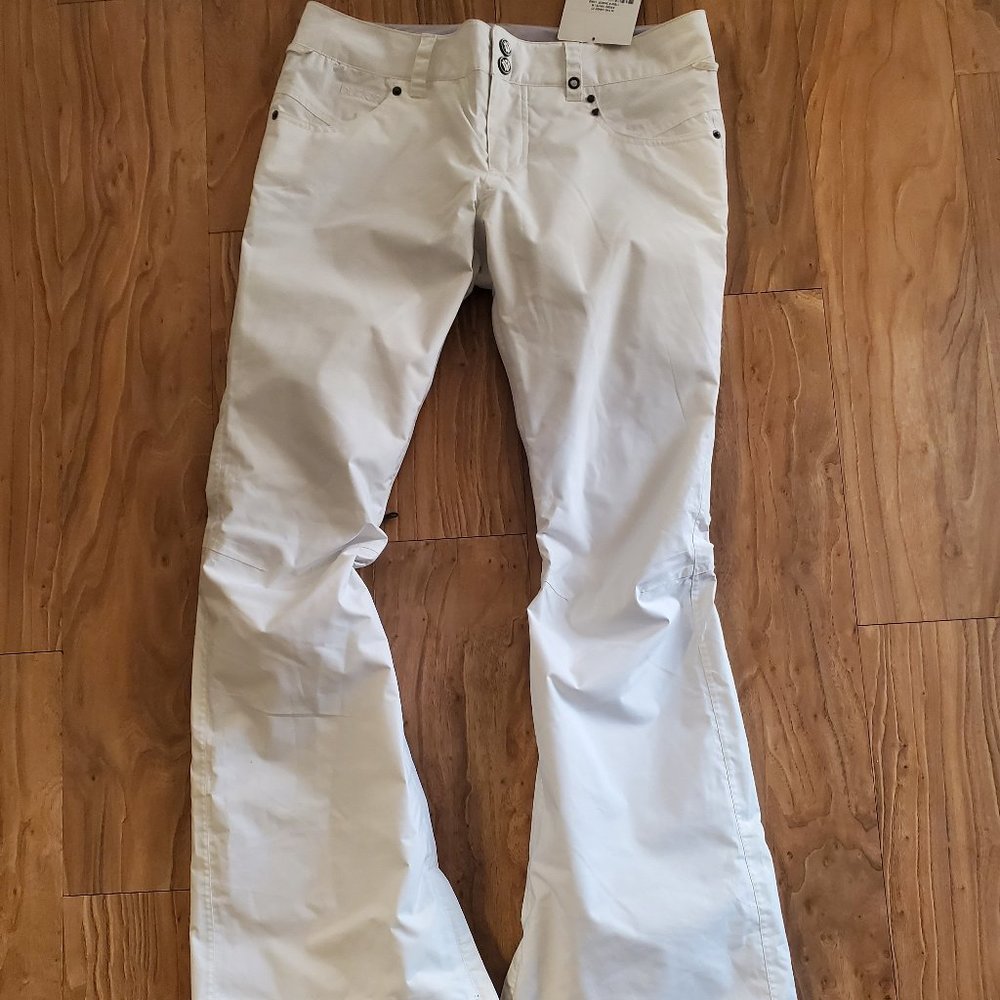 NWT Women Burton White Collection Snow Pants Med